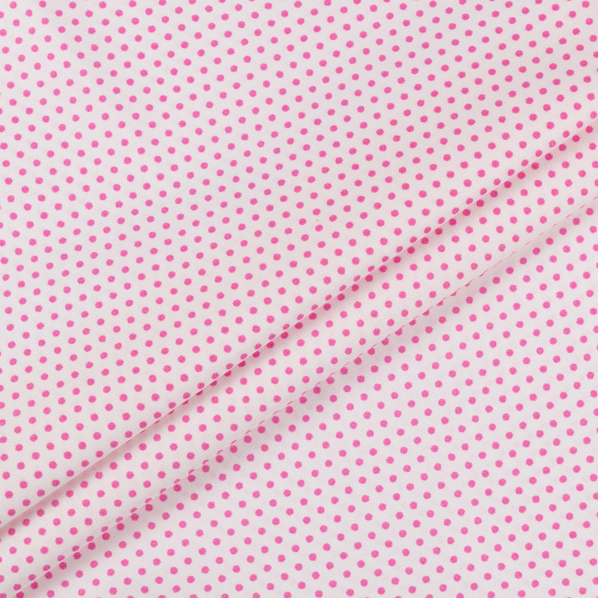 Ткань для пэчворка PEPPY БАБУШКИН СУНДУЧОК 50 x 55 см 140 г/кв.м ± 5 100% хлопок БС-05 кр.горох белый/яр.розовый Фото 4.