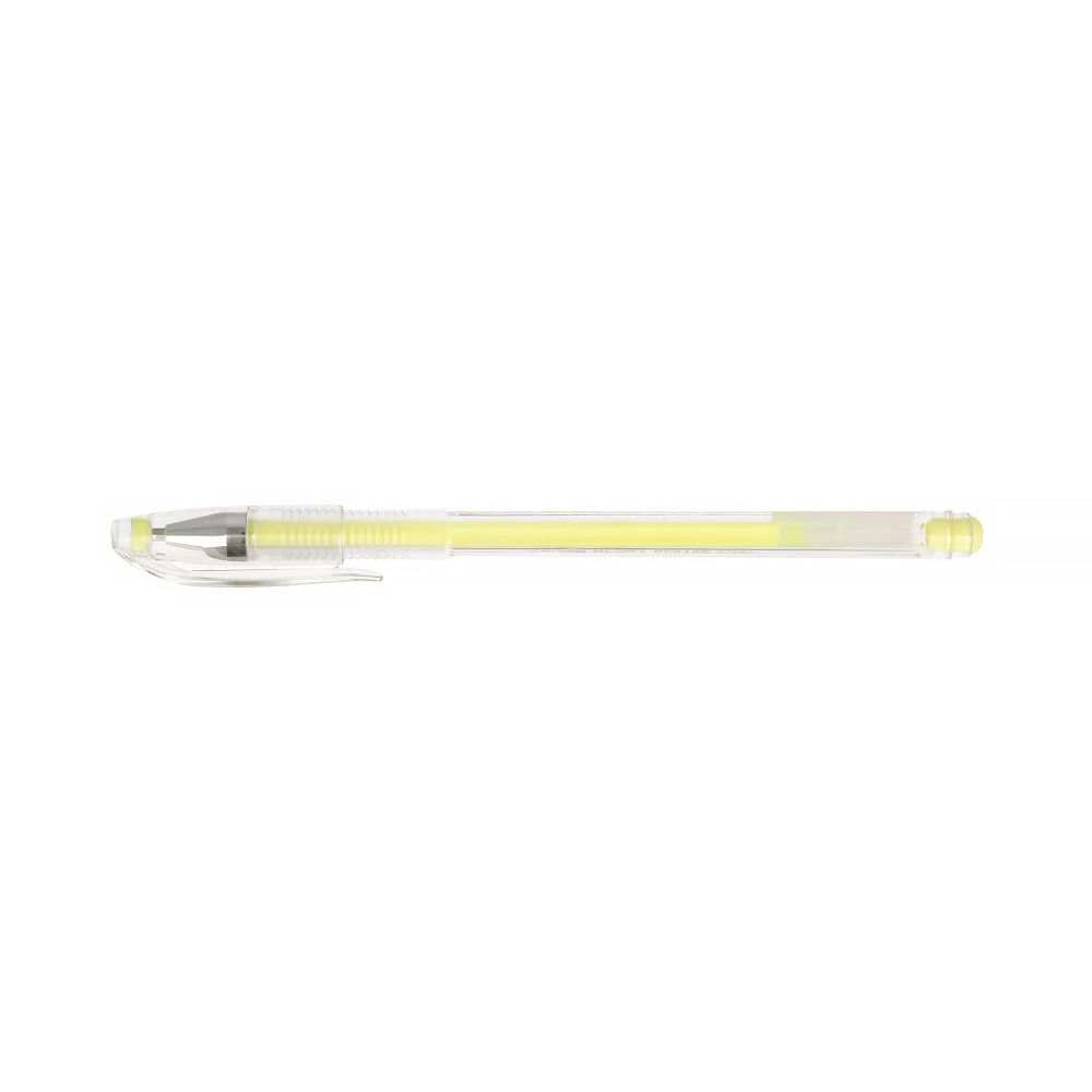 CROWN Ручка гелевая Hi-Jell Pastel 0.8 мм HJR-500P желтый Фото 1.