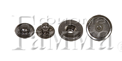 Кнопка Micron JK 006 металл нержавеющий сплав d 12.5 мм №06 под черный никель Фото 1.