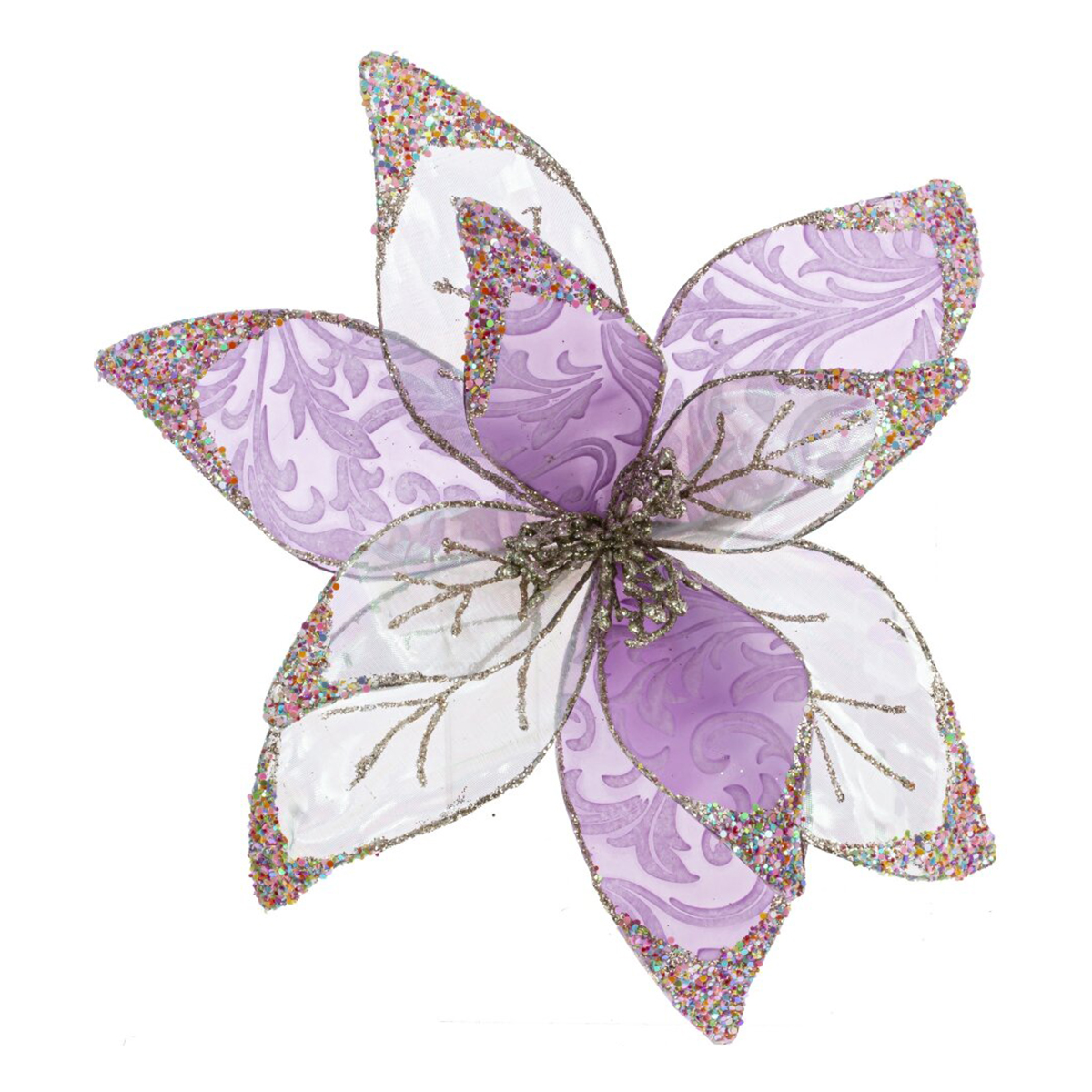 Искусственное растение 793139 Цветок искусственный 30 х 10 х 30 см Фиолетовый Фото 1.