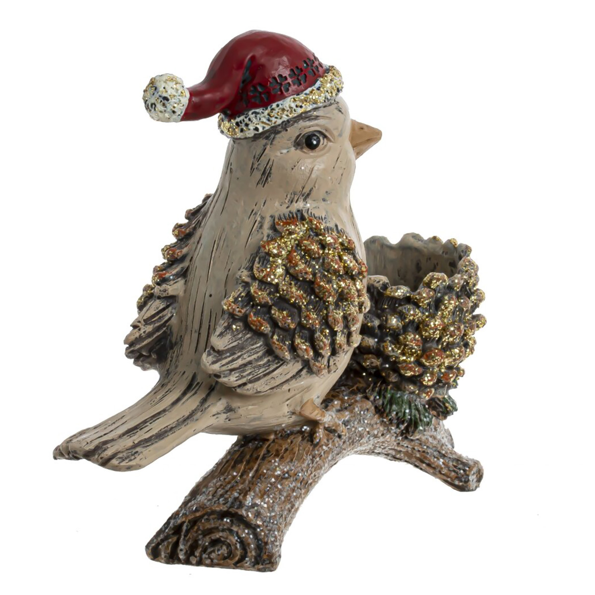 794159 Фигурка декоративная Птичка 16 х 6.5 х 15 см бежевый Фото 4.