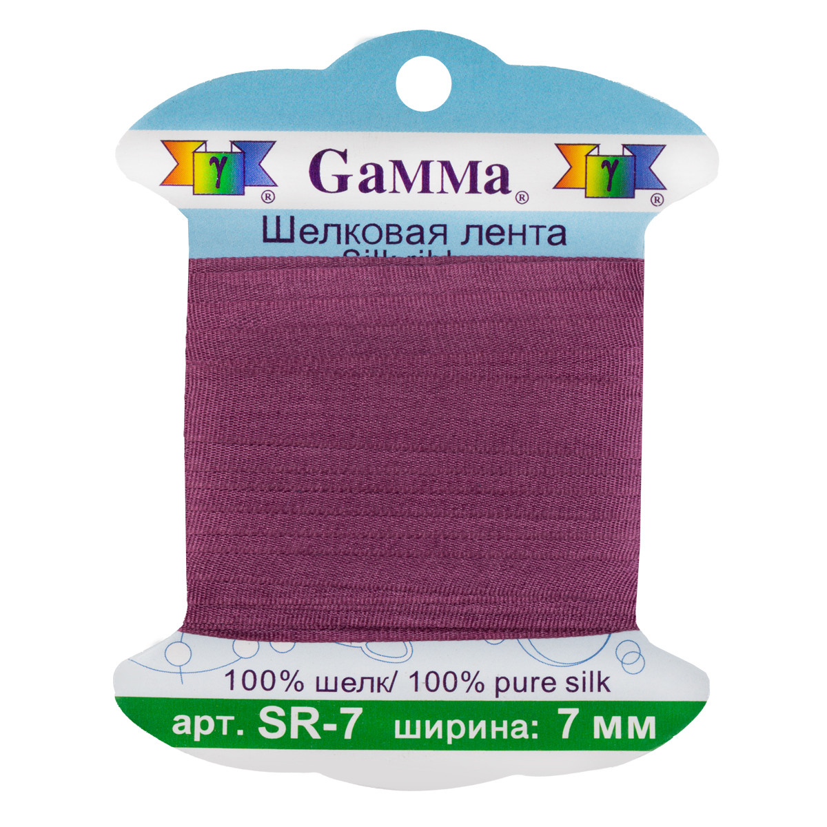 Gamma шелковая SR-7 0.2 - 7 мм 9.1 м №152 бордово-коричневый Фото 2.