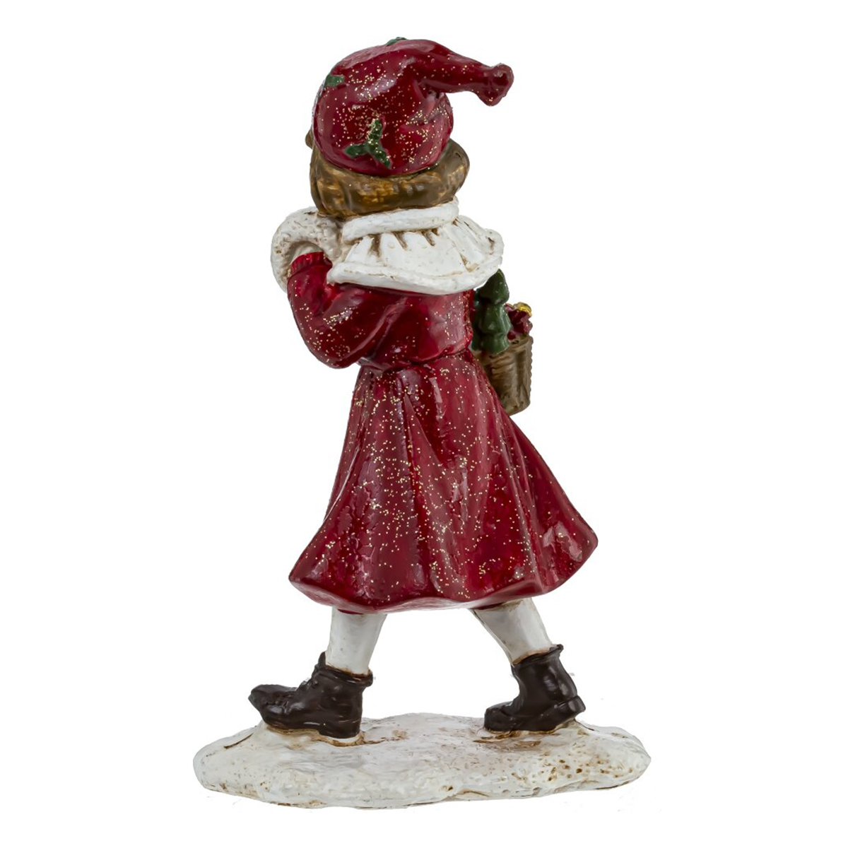 812603 Фигурка декоративная Девочка 7.5 х 5 х 11.5 см Красный Фото 3.