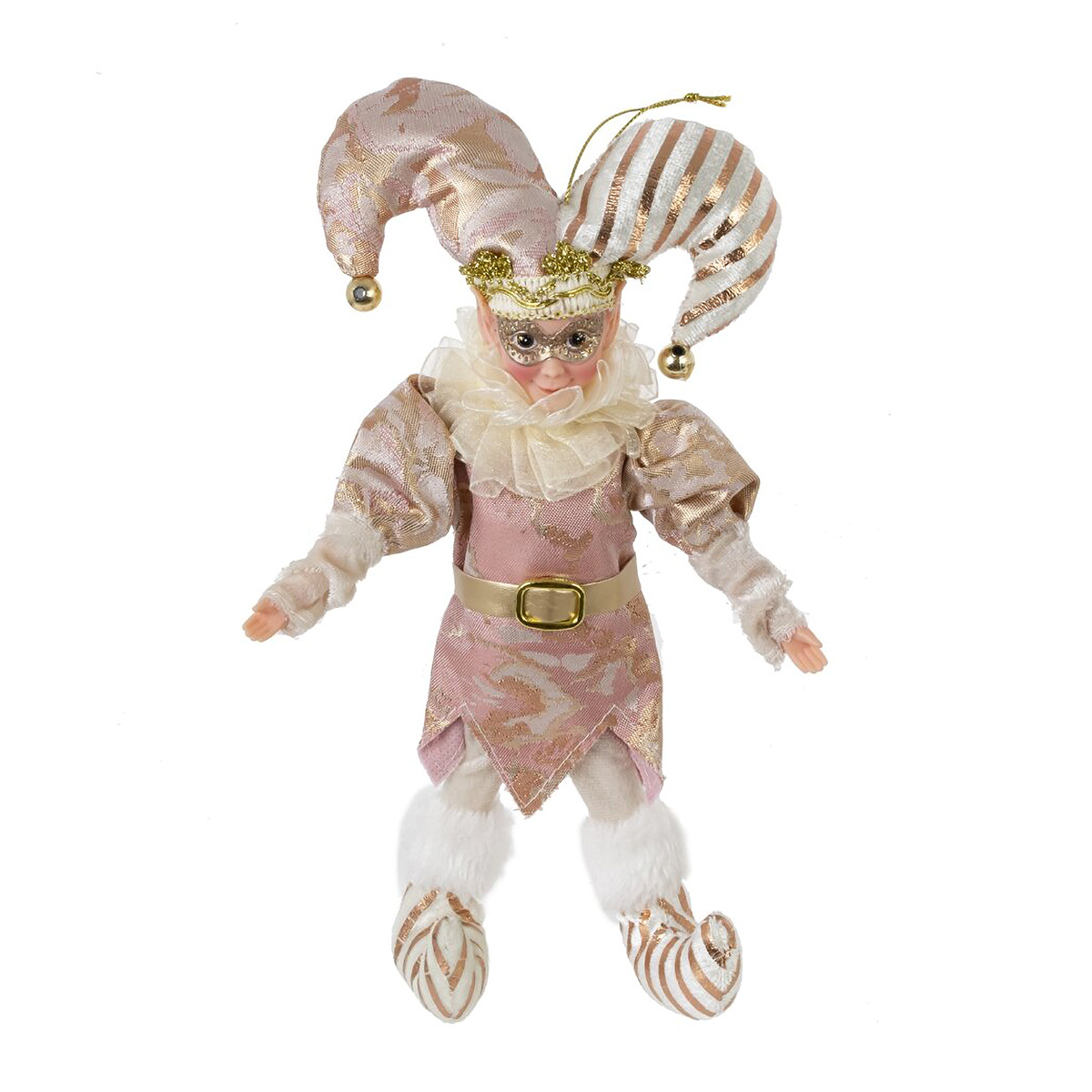 822904 Игрушка набивная подвесная Клоун 12 х 5 х 27 см Розовый Фото 3.