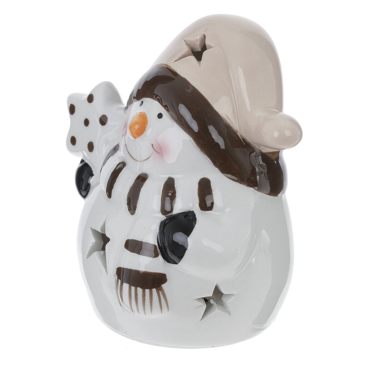 824828 Фигурка декоративная подвесная Снеговик 3.5 х 2.5 х 6 см Белый Фото 3.