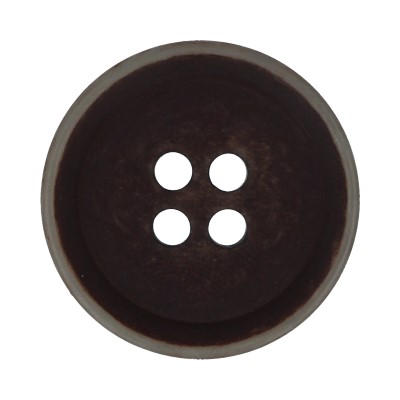 Пуговица костюмная с проколами Gamma RIO 0004 32  ( 20 мм) № D141 темно-коричневый Фото 1.