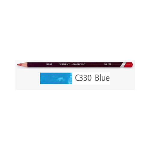 Derwent Карандаш цветной Coloursoft заточенный 700985 №C330 Синий Фото 1.