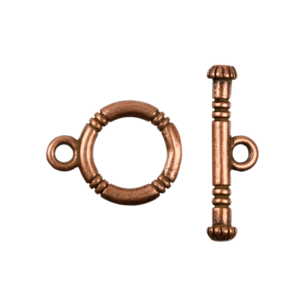 FAYCRAFT Замок-тогл FCF-003 12 мм 1 шт. под античную медь Фото 1.