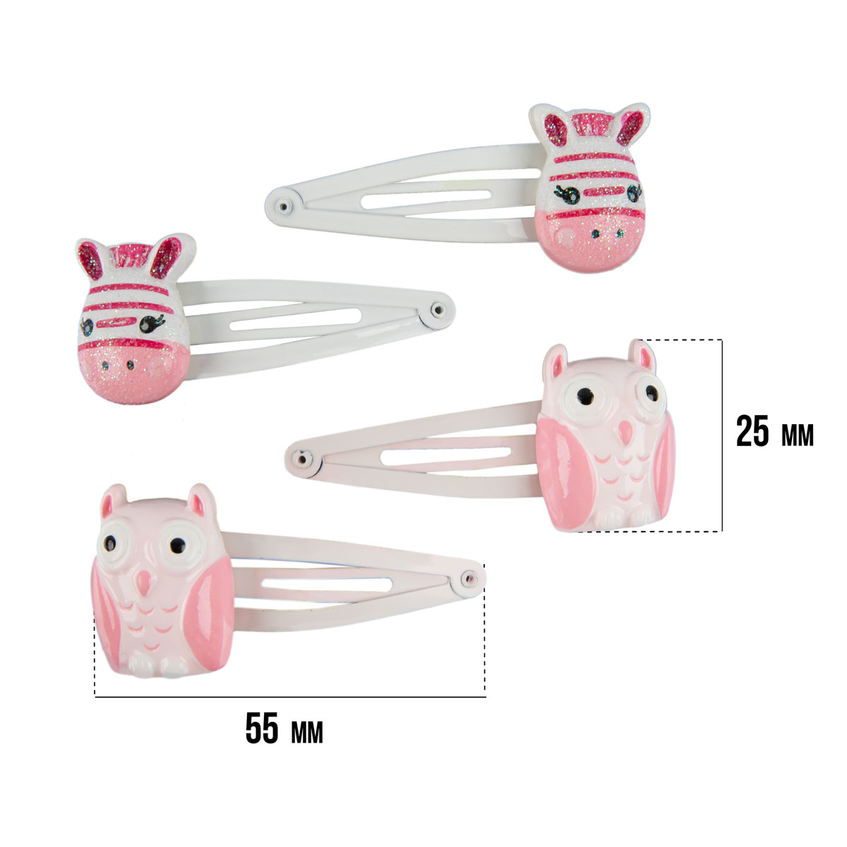 CHERRY MARY Z6102 Набор заколок для волос 4 шт. №05 ассорти Фото 4.