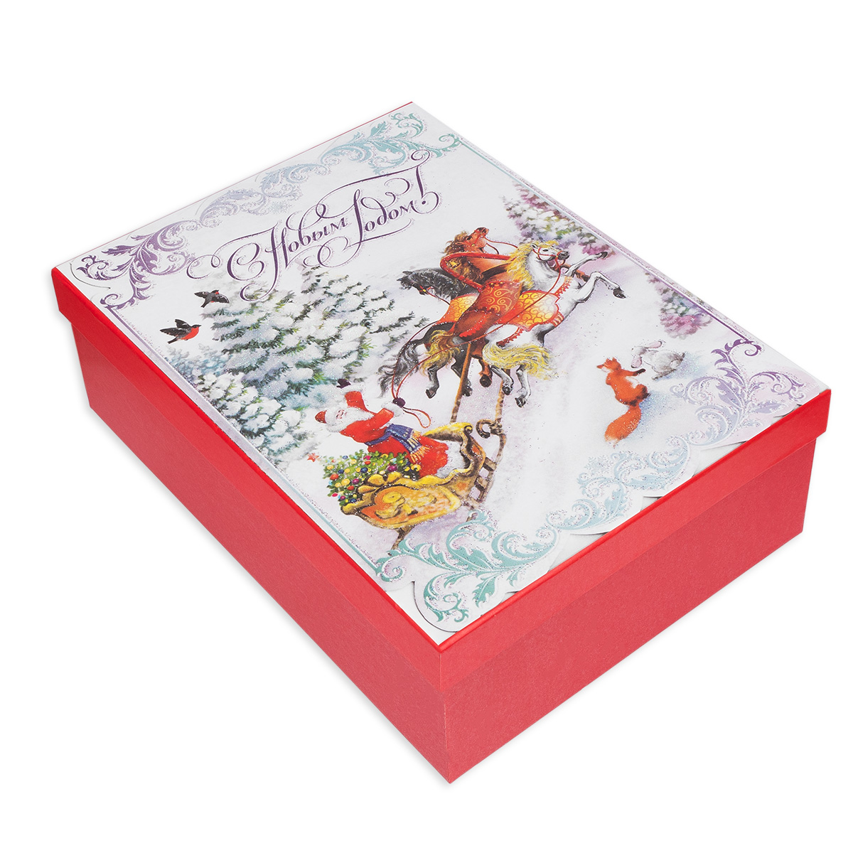 Stilerra GBOX-R32/3 Подарочная коробка 21 х 29 х 9 см 01 С Новым годом! Фото 1.