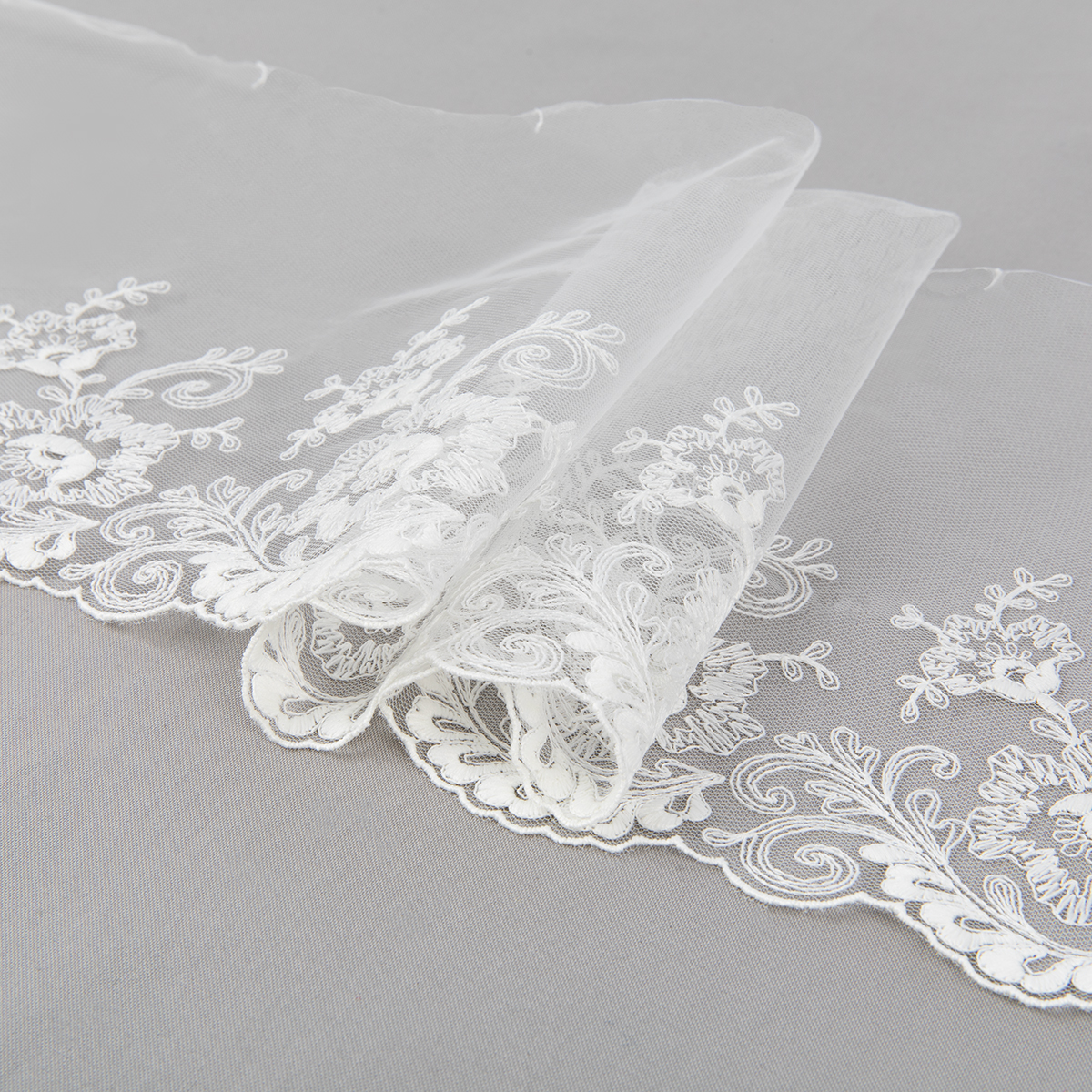 Кружево Gamma сетка 190 мм GKMB-19001M Турция кремовый Фото 3.