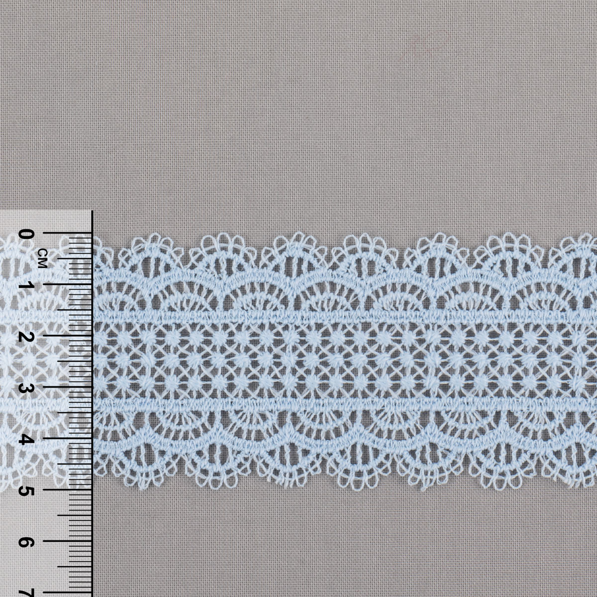 Гипюр Gamma 50 мм GGM-5002 в рулоне GP011B голубой Фото 5.