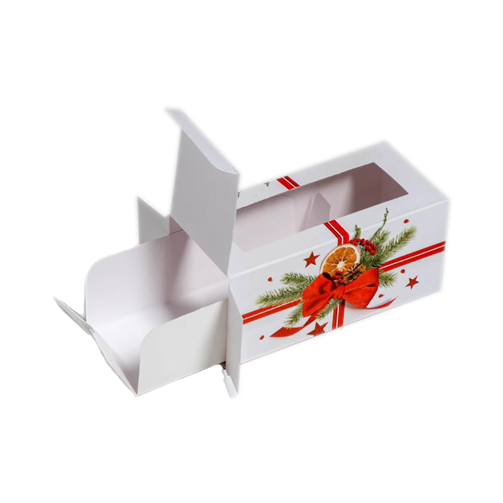 Дарите Счастье Коробочка для макарун «Подарок» 12х5.5х5.5 см Фото 2.