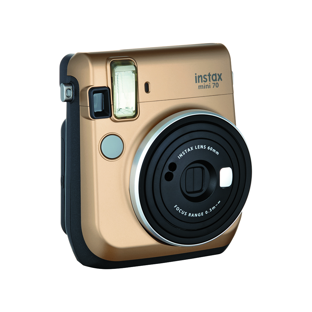 FUJIFILM Фотоаппарат моментальной печати Instax Mini 70 золотой Фото 2.