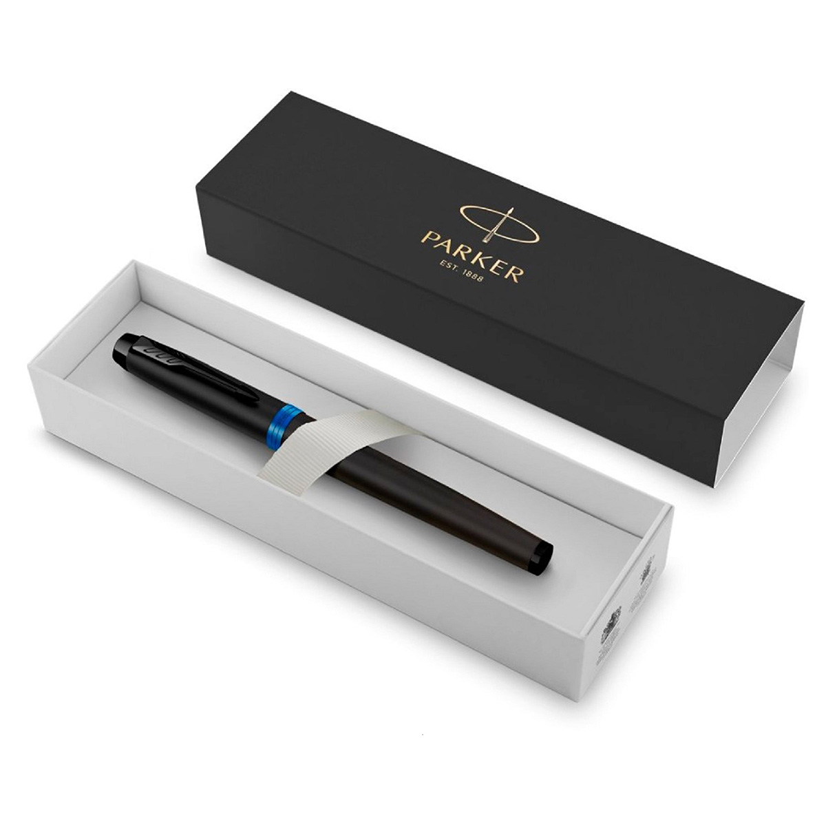 PARKER Ручка перьевая IM Vibrant Rings F315 Marine Blue PVD F 2030490