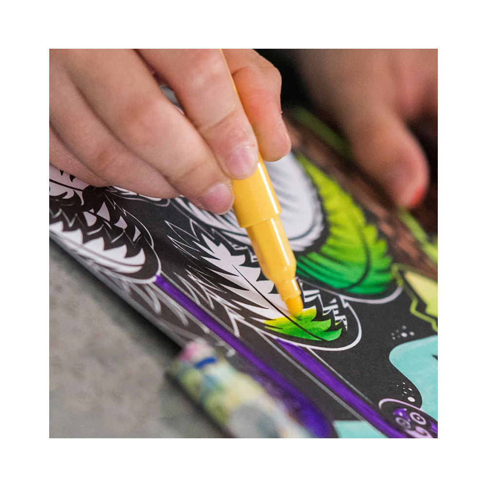 Chameleon Набор маркеров для детского творчества Портфолио14 шт. 1-7 мм кисть/круглое тонкое CHCK1301 Фото 5.