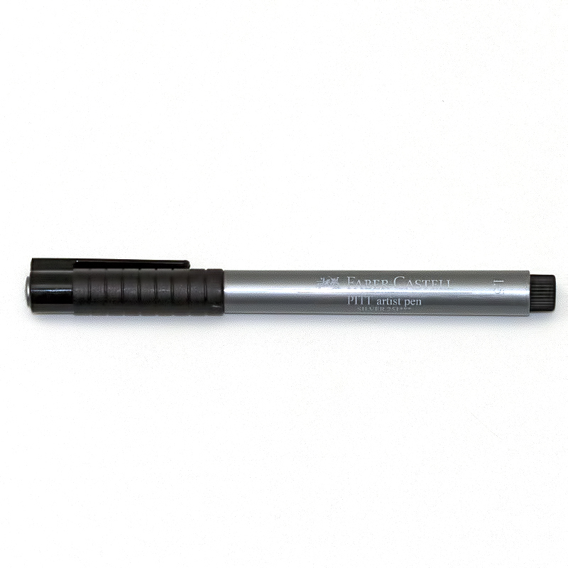 Faber Castell Капиллярная ручка PITT ARTIST PEN 1.5 мм 167351 серебряный Фото 1.