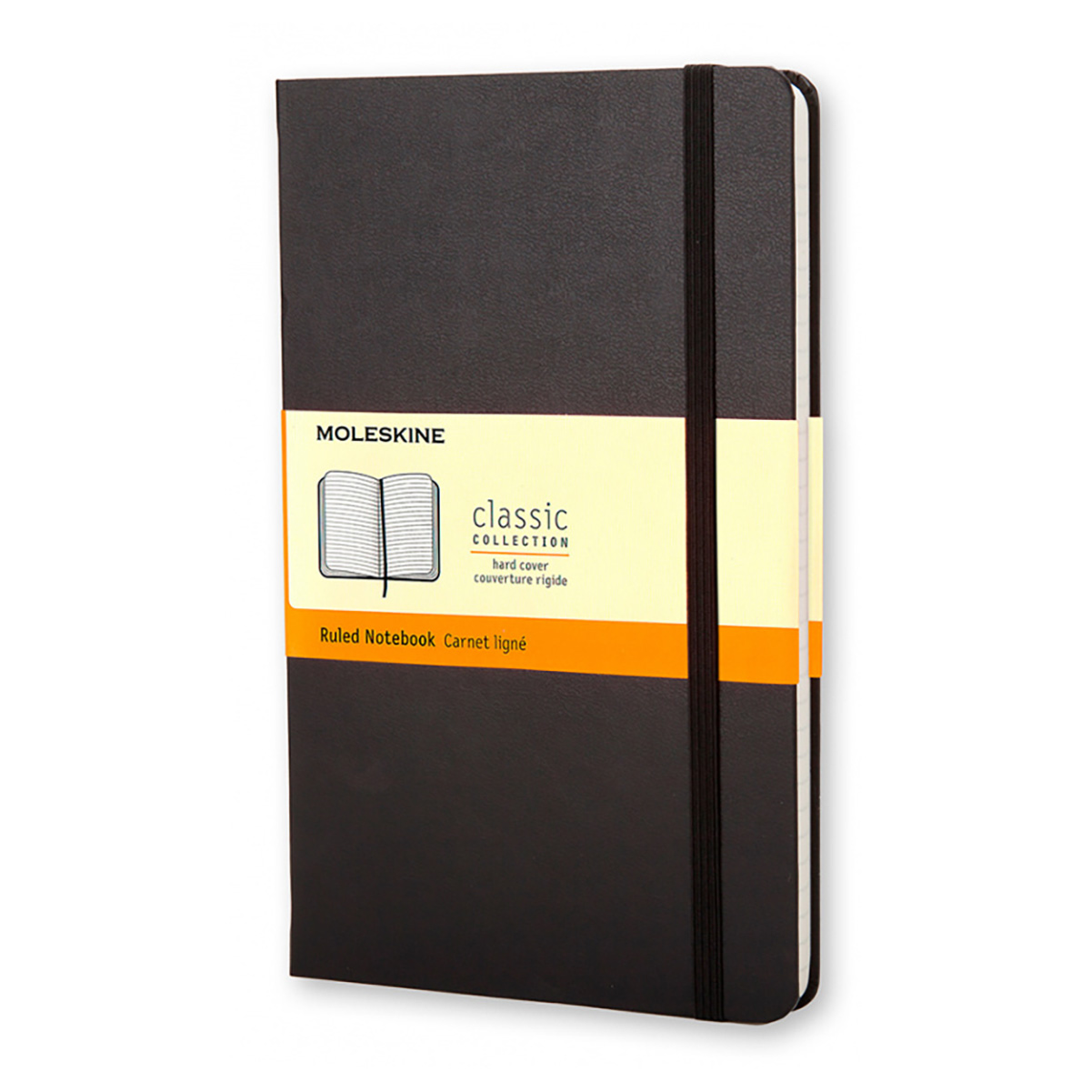 Moleskine Блокнот CLASSIC Pocket линейка ( 90 х 140 мм) 96 л. линия Черная Фото 1.