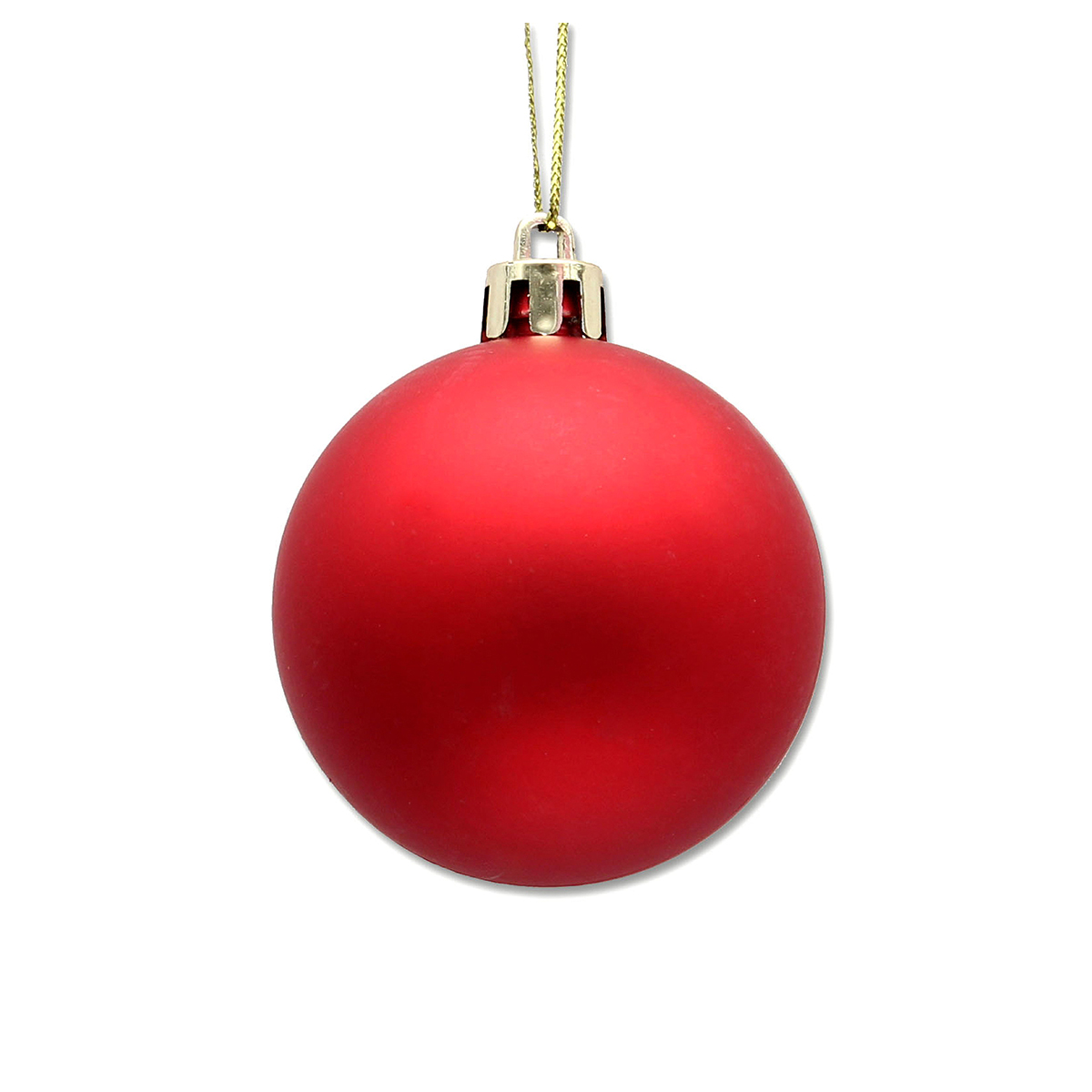 MILAND Набор новогодних матовых ёлочных шаров Красный бархат D. 8 см 4 шт. НУ-6970 Фото 2.