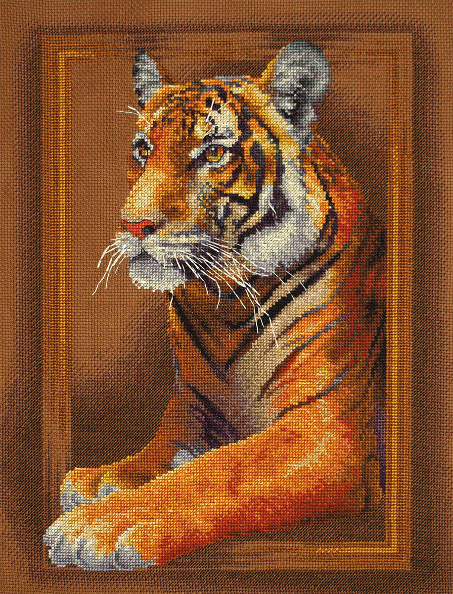 Тигр вышивка - - купить в Украине на fitdiets.ru