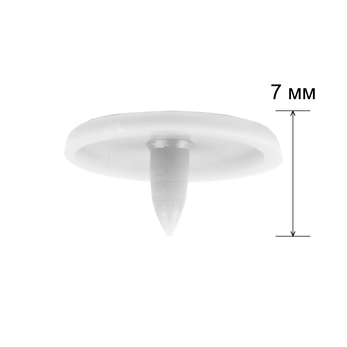 Кнопка Micron POM-12 Кнопки пластиковые пластик d 12 мм 15 шт. № 001 белый Фото 4.