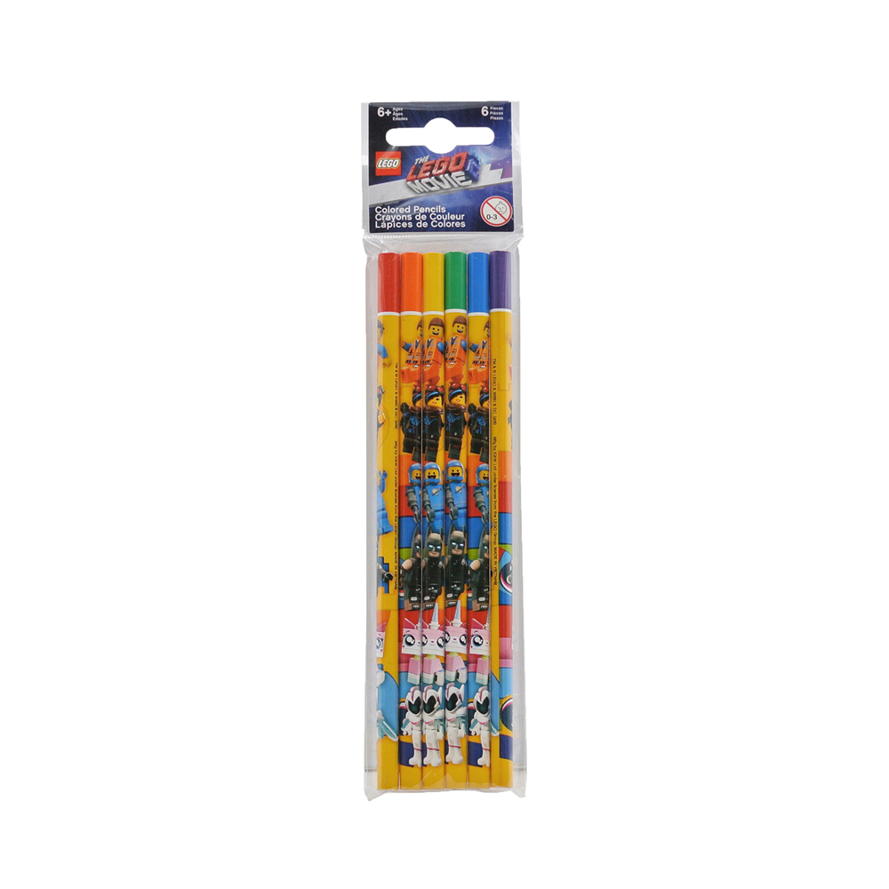 LEGO Набор цветных карандашей (6 шт.) 6 цв. 52304 Movie 2 Фото 1.