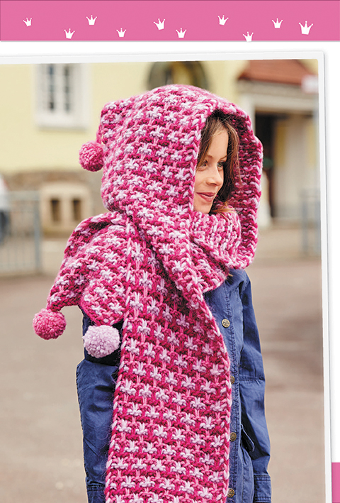 Стильные шарфы-скуди для детей. Вяжем спицами