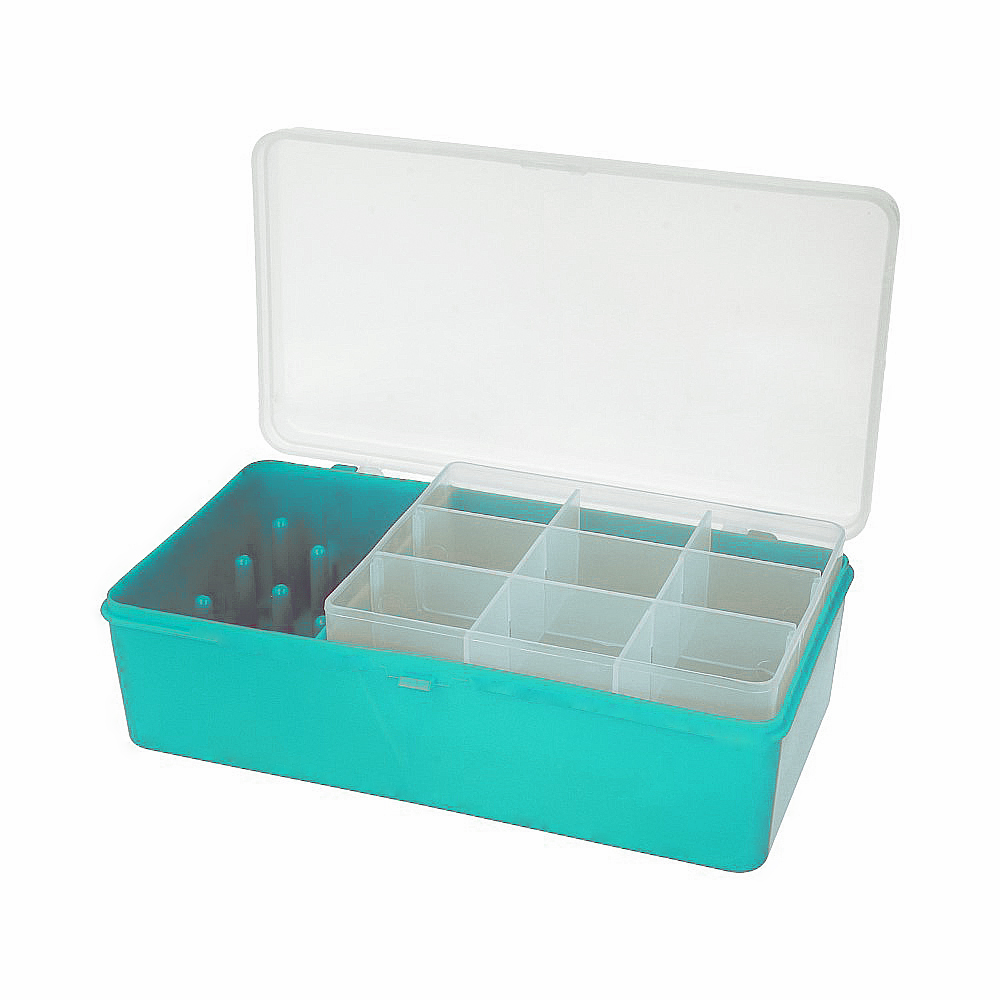 Тривол Коробка для мелочей №6 пластик 21 x 11 x 6.5 см салатовый Фото 1.
