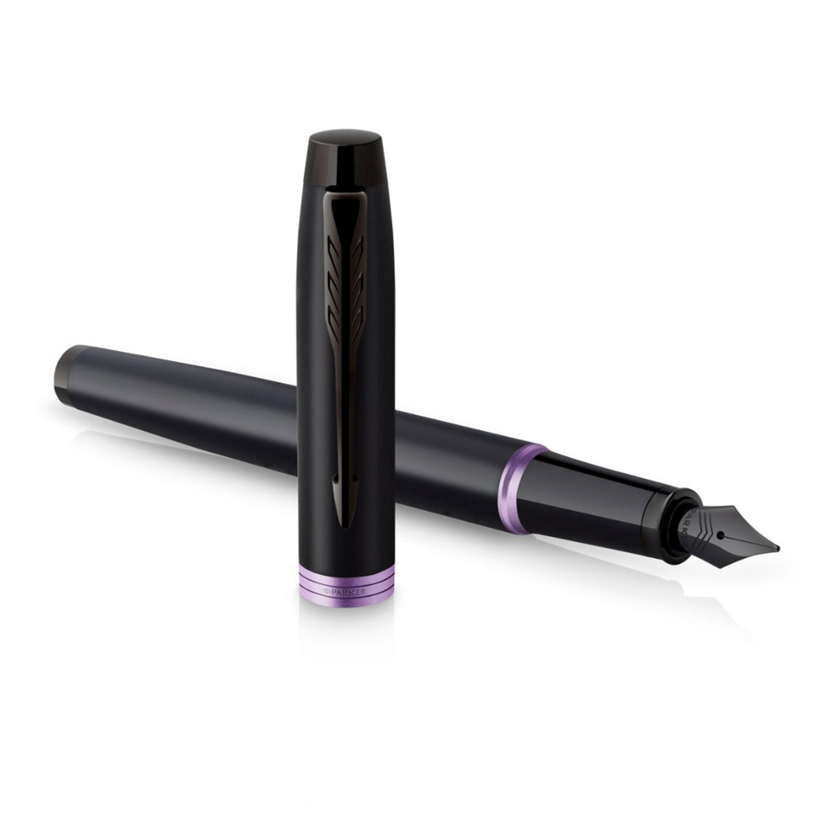 PARKER Ручка перьевая IM Vibrant Rings Amethyst Purple PVD 1846255 в подарочной коробке Фото 3.