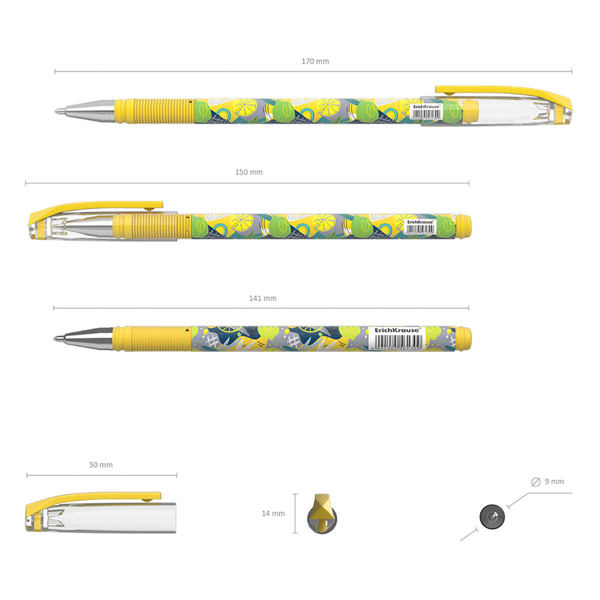 ErichKrause Ручка шариковая ColorTouch Stick 0.35 мм 56130 Lime цвет чернил: синий Фото 4.