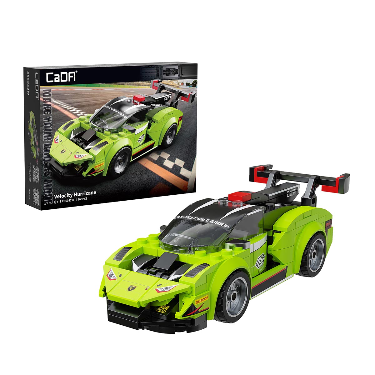 Cada Конструктор Спорткар Velocity Hurricane 169 элемент. C55052W Фото 1.