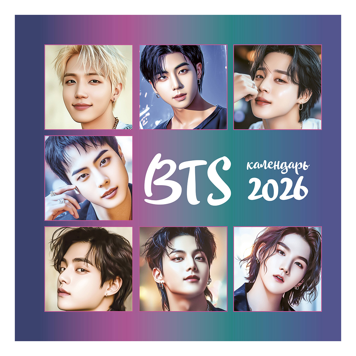 ЭКСМО Календарь настенный на 2026 год 300х300 мм BTS 978-5-04-218960-9 Фото 1.