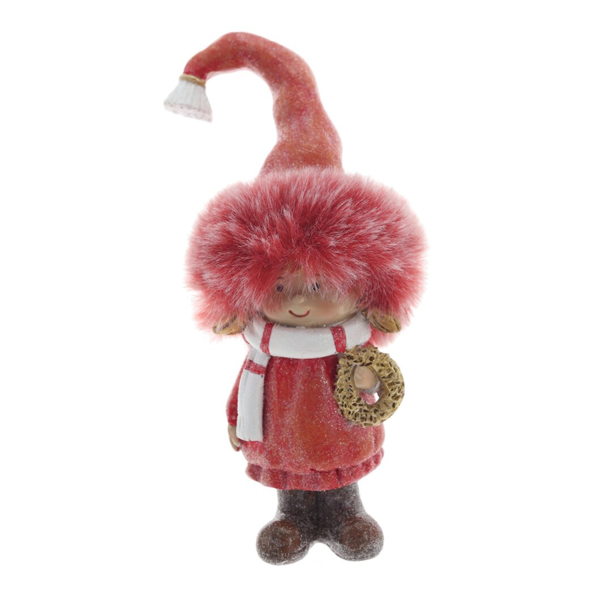 825228 Фигурка декоративная Дети 6 х 5 х 13 см Красный Фото 2.