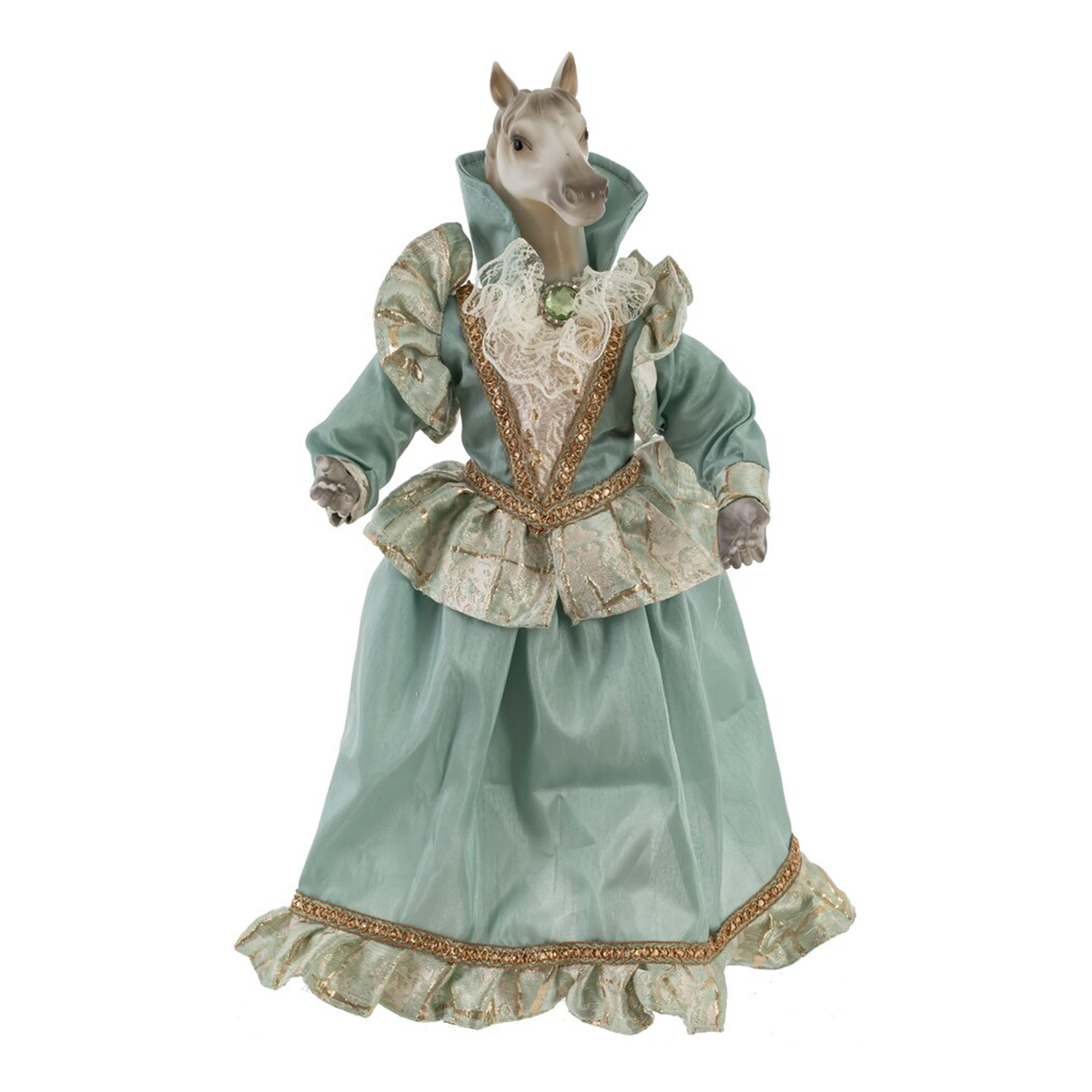 826043 Игрушка набивная Лошадь 18 х 11 х 44 см Голубой Фото 1.