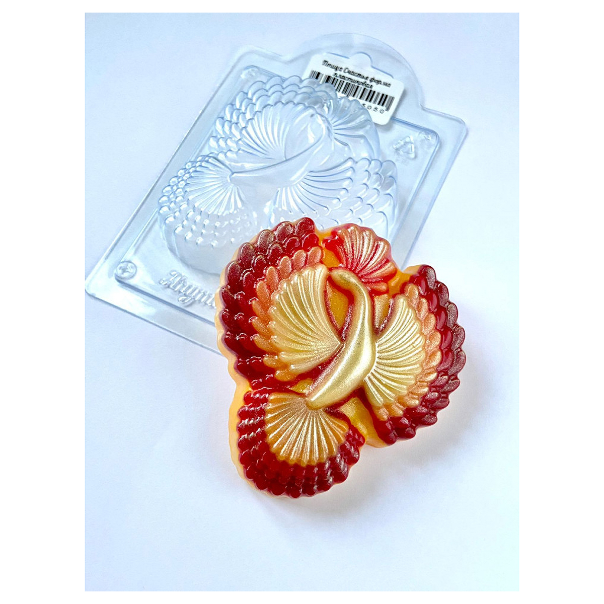 AnyMolds Форма пластиковая для мыла ПЭТ Птица счастья Фото 4.