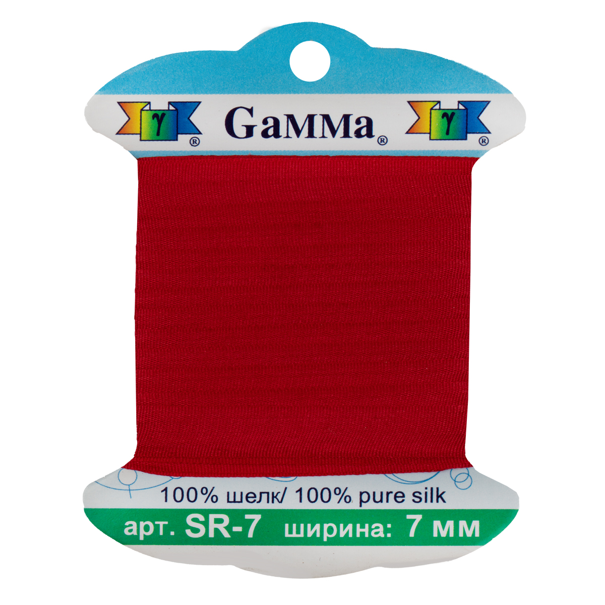 Gamma шелковая SR-7 0.2 - 7 мм 9.1 м №101 красный Фото 2.