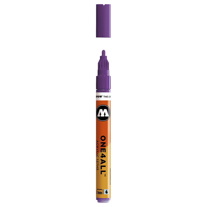 Molotow Маркер ONE4ALL 127HS 2 мм перо круглое 127207 042 CES Фиолетовый Фото 1.
