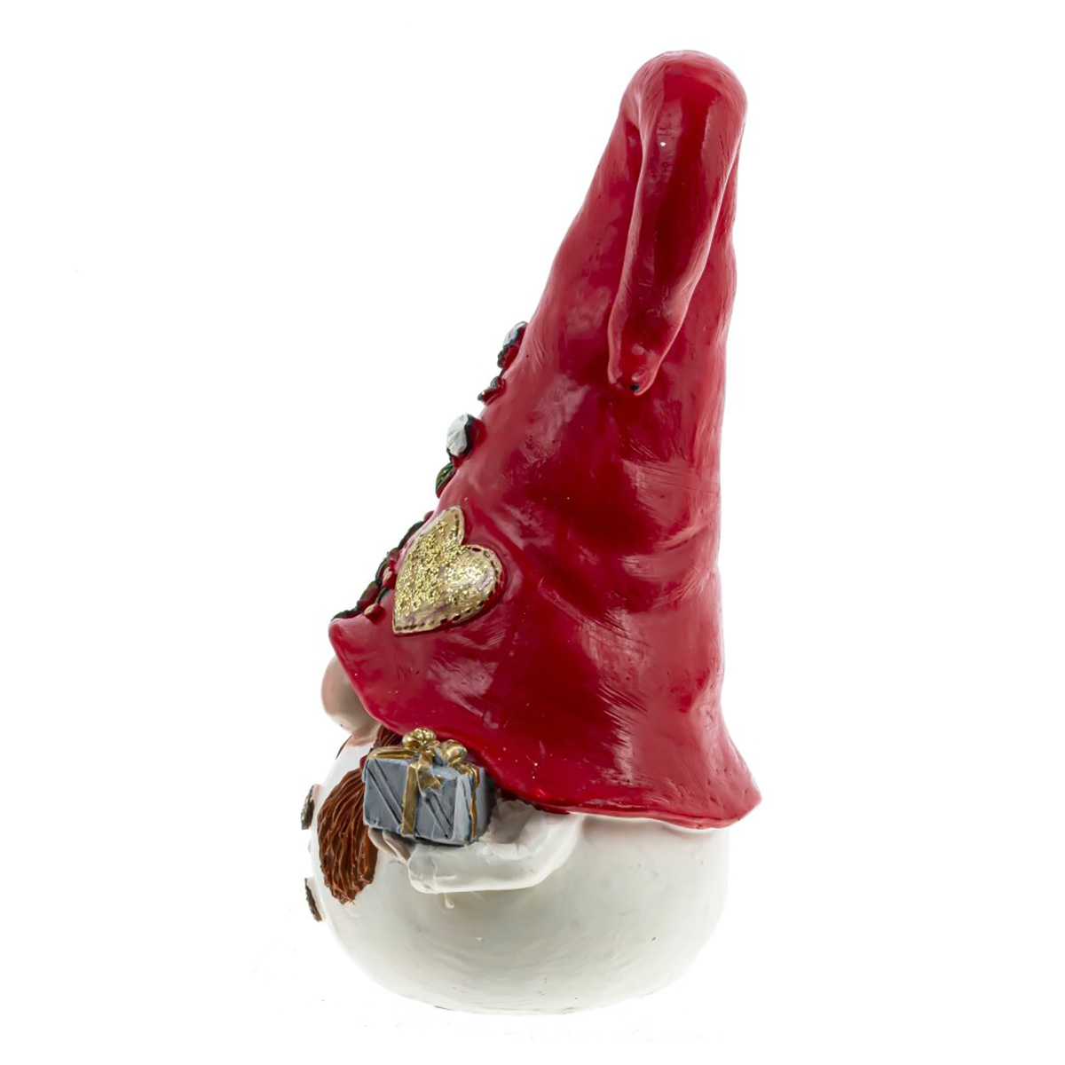 779212 Фигурка декоративная Гном 10 х 8 х 16 см Серый, Красный Фото 3.