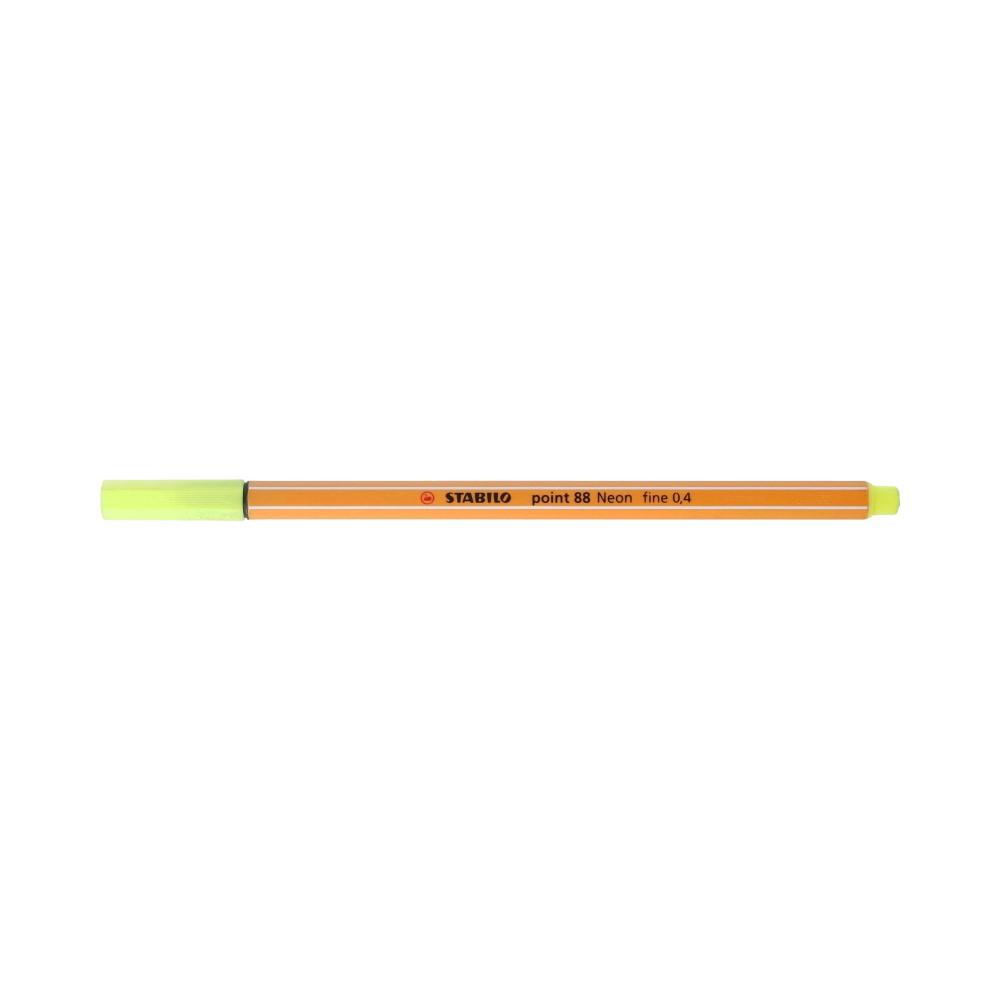 Stabilo Ручка капиллярная 0.4 мм 88/024 желтый неон Фото 1.