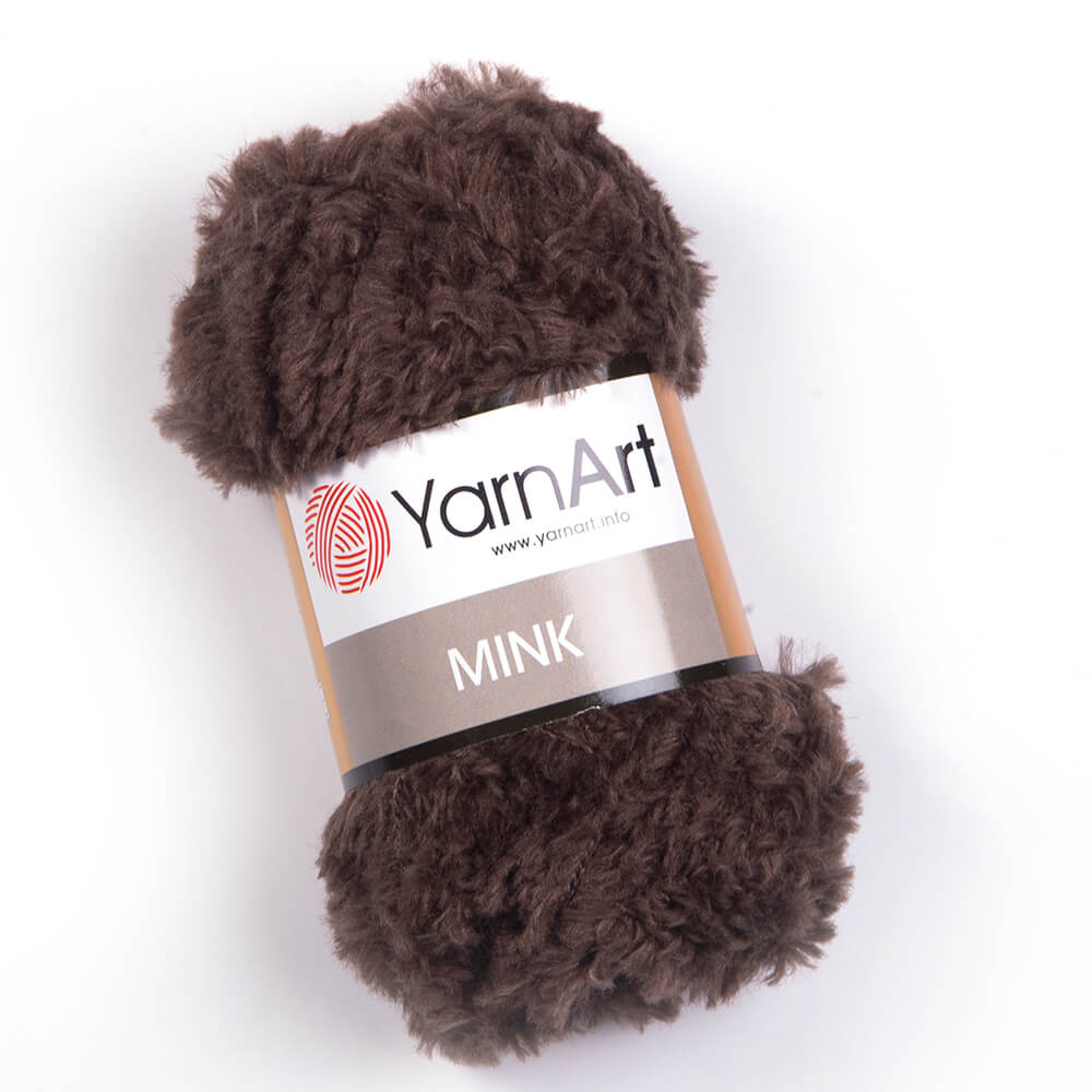 Пряжа YarnArt MINK 100% полиамид 50 г 75 м 333 коричневый купить за 131 ...