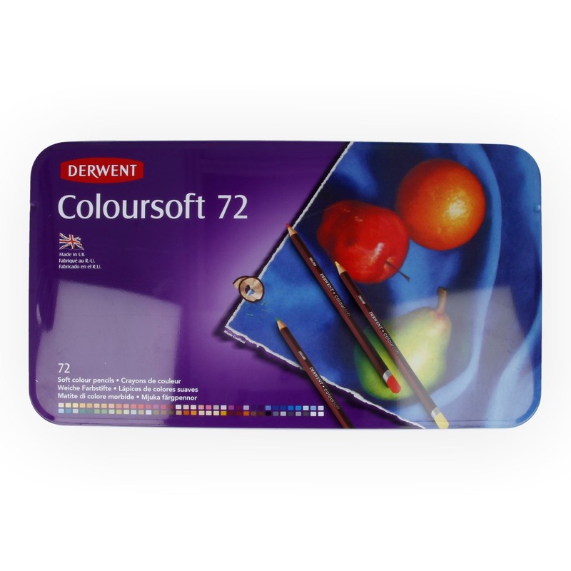 Derwent Набор цветных карандашей заточенный 72 цв. 72 шт. 0701029 Coloursoft Фото 1.