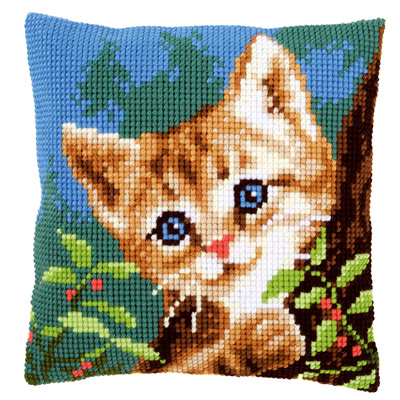 Подушки для вышивания крестиком | Сюжет кошки и коты
