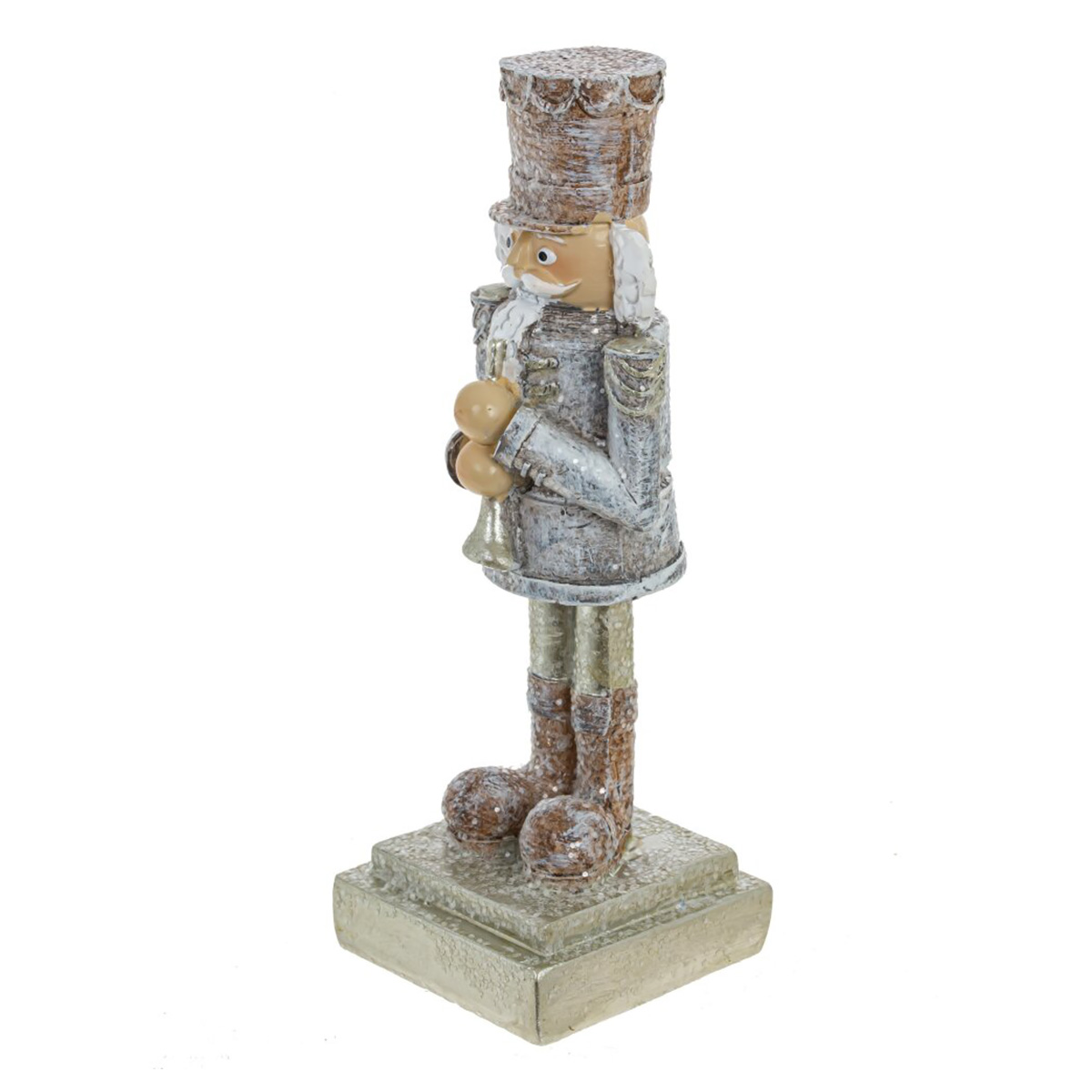 794350 Фигурка декоративная Щелкунчик 4 х 4 х 11 см серый, коричневый Фото 3.