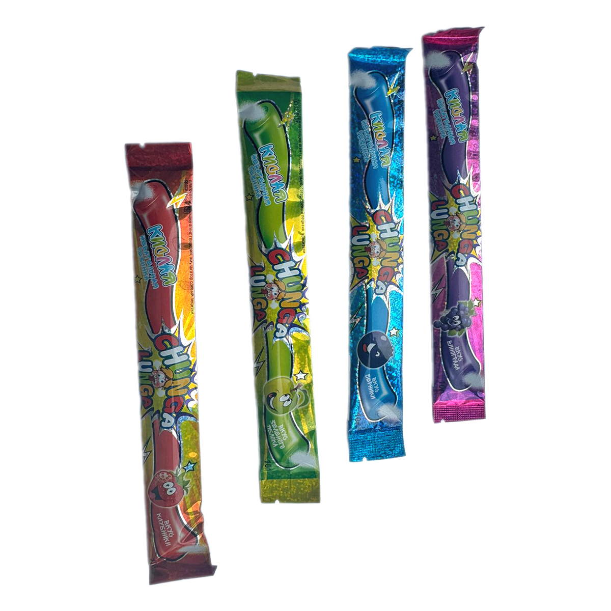 Chunga Lunga Жевательная резинка с кислым порошком 10 г со вкусом винограда 70942 Фото 2.