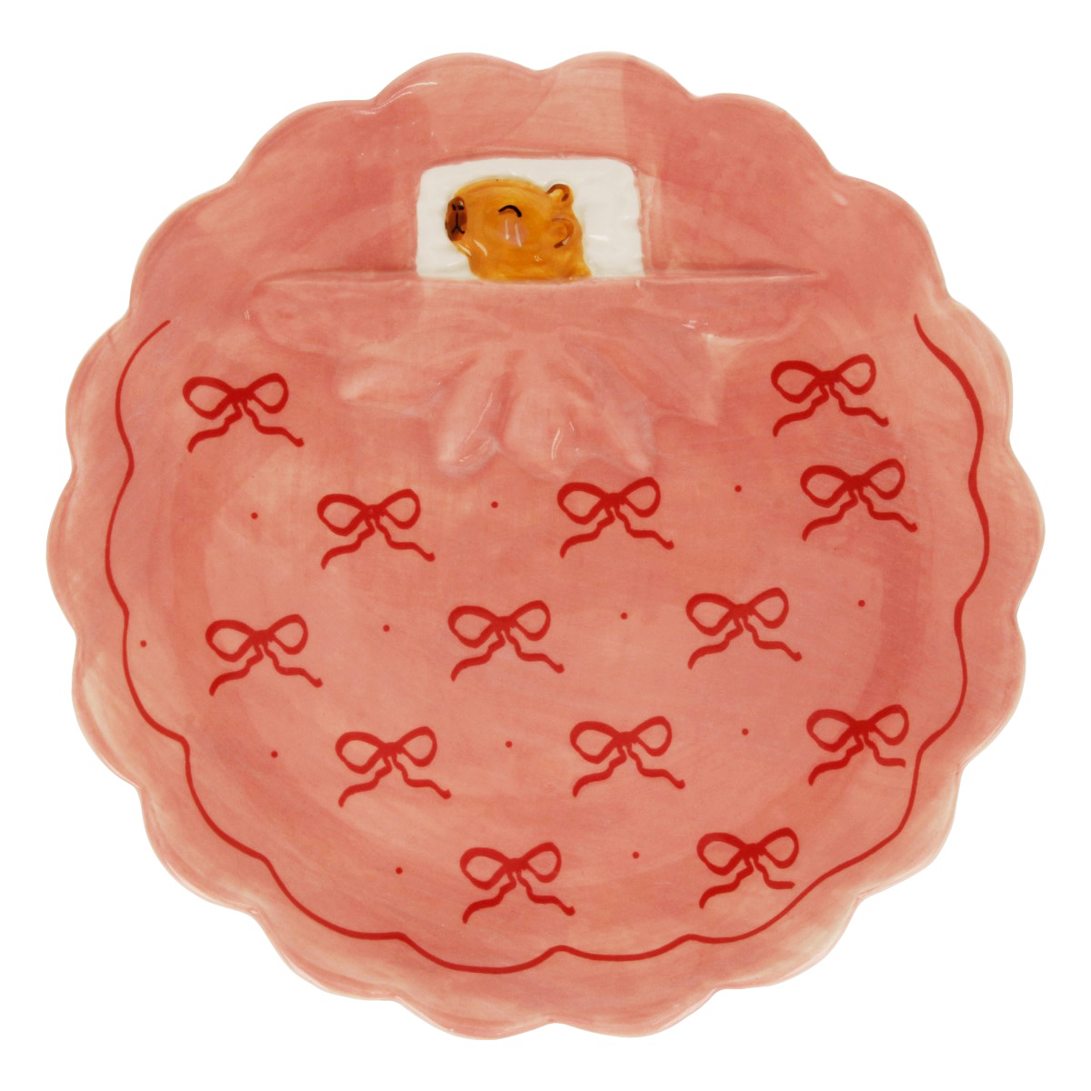 Посуда керамическая TALKEYOU GIFT CO LTD Тарелка Capybara s dream d 20.2 см FC242288 Фото 1.