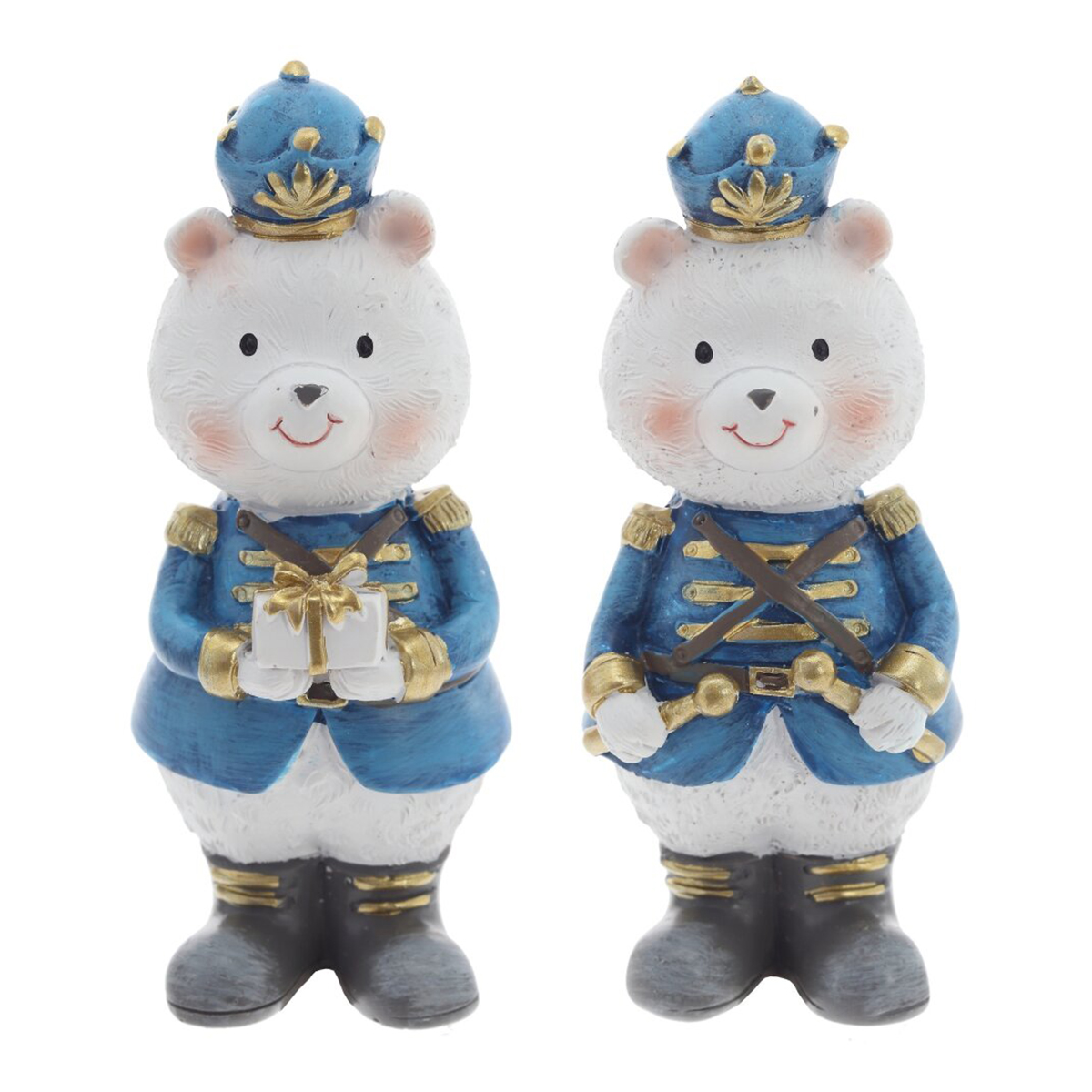 825127 Фигурка декоративная Медвежонок 4 х 4 х 10 см Синий Фото 1.