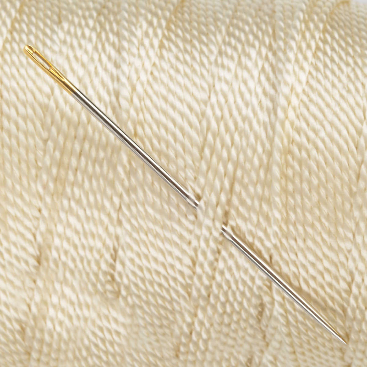 Нитки 1500D/2 Gamma / Micron обувные 50 я 45.7 м №128 кремовый Фото 7.