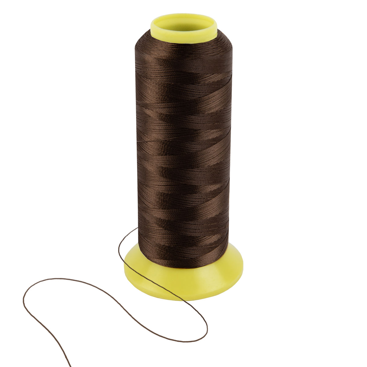Швейные нитки (полиэстер) 210D/3 Gamma / Micron 1000 я 912 м №495 т.коричневый Фото 8.