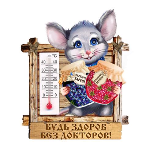 Сила Сибири Магнит Новогодний №08 12.5 х 8 см Крепкого здоровья в ассортименте НГ20/00/046 Фото 1.