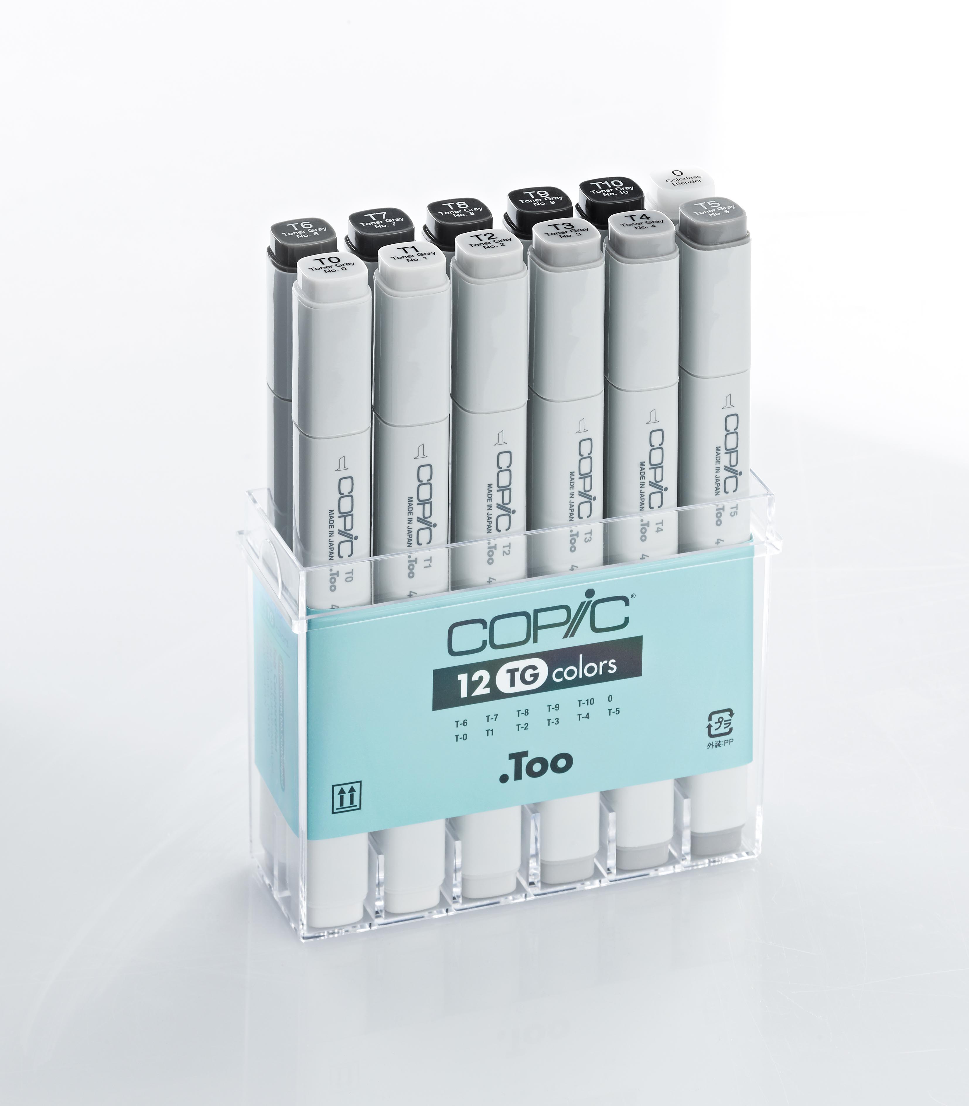 Copic Classic Набор маркеров 12цв 20075153 серые оттенки TG Фото 2.